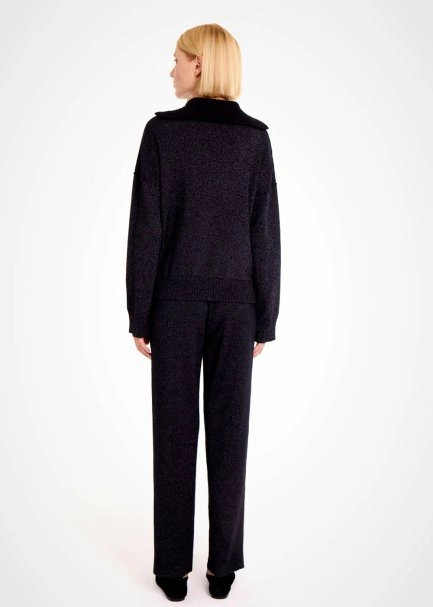 Oversize Siyah Triko - 5