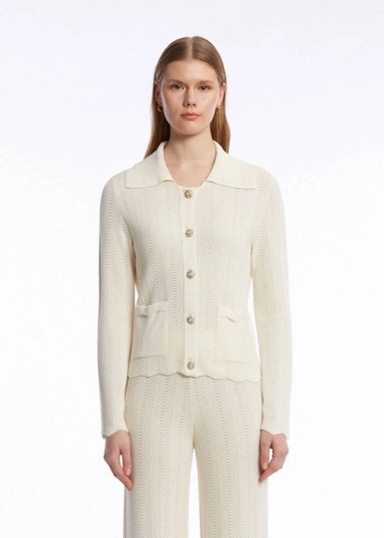 Özel TaSarım Düğme Kapamalı Triko Hırka - 2