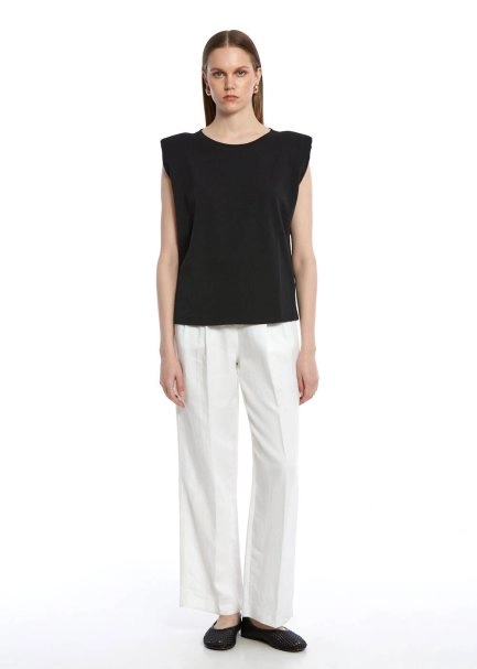 Pamuklu Basic Siyah T-Shirt - 2