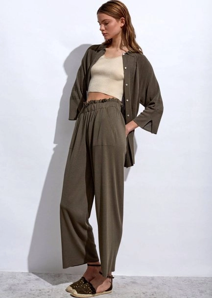 Paperbag Rosemary Knıt Pants - 2