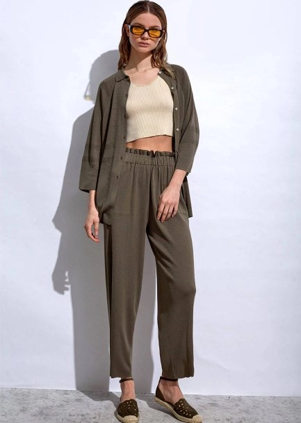 Paperbag Rosemary Knıt Pants - 1