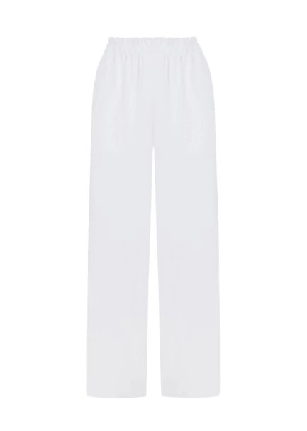 Paperbag Whıte Knıt Pants - 6