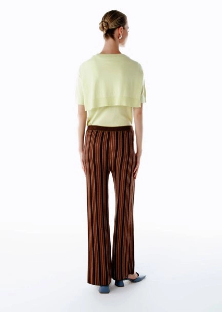 PATCHWORK PATTERNED KNIT PANTS - 5