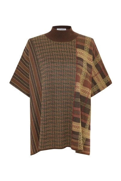 PATCHWORK PATTERNED KNIT TUNIC - 6