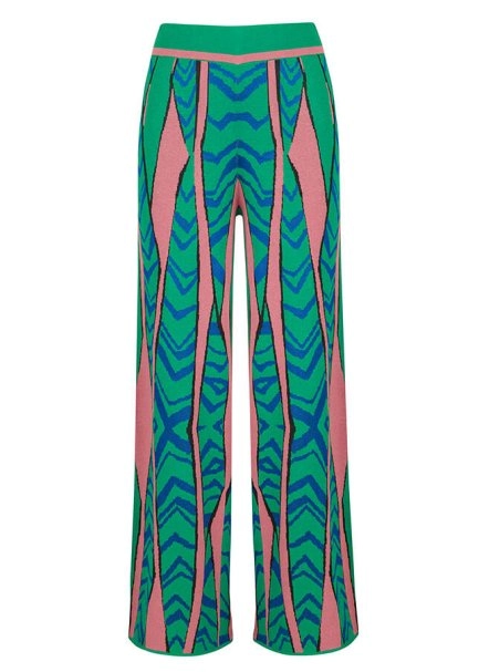 PATTERNED COLORFUL KNIT PANT - 6