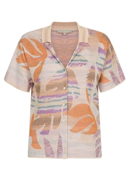 Pembe Desenli Triko Gömlek - 6