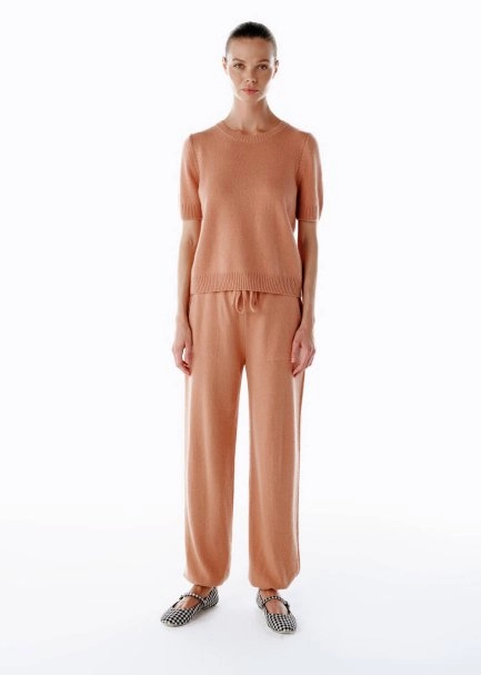 PINK CLAY CASHMERE KNIT TOP - 2