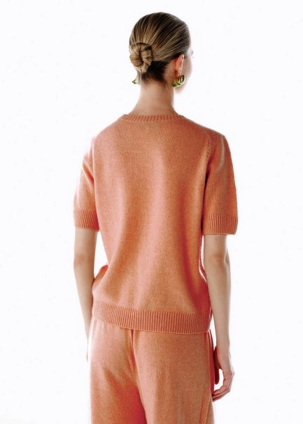 PINK CLAY CASHMERE KNIT TOP - 5
