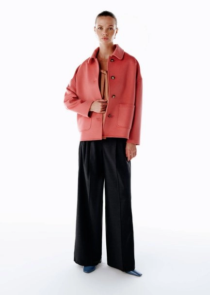 PINK CLAY WOOL COAT - 2