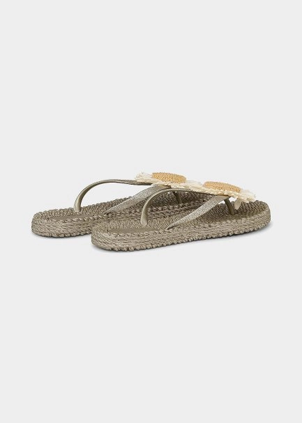 Platinium Flower Detail Flip-Flops - ILSE JACOBSEN - 4