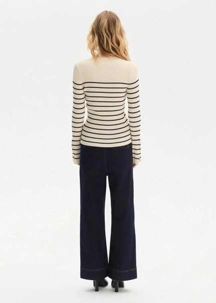 POCKET DARK BLUE DENIM PANTS - 5