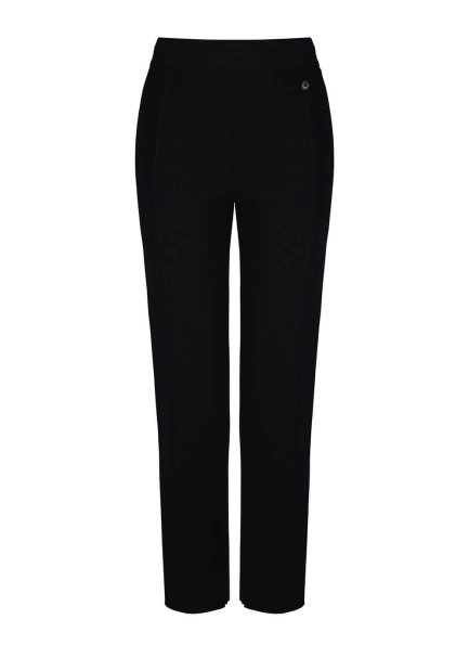 Pocket Detaıled Black Merıno Wool Knıt Pants - 6