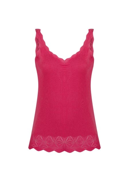 POINTELLA DETAIL CYCLAMEN KNIT TOP - 6