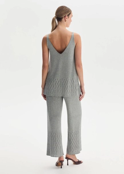 POINTELLA DETAIL ICE KNIT PANTS - 5