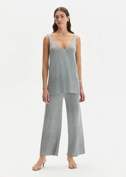 POINTELLA DETAIL ICE KNIT PANTS - 3