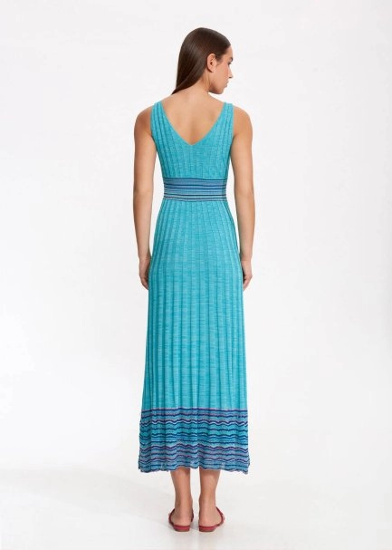 POINTELLA DETAIL KNIT DRESS - 5