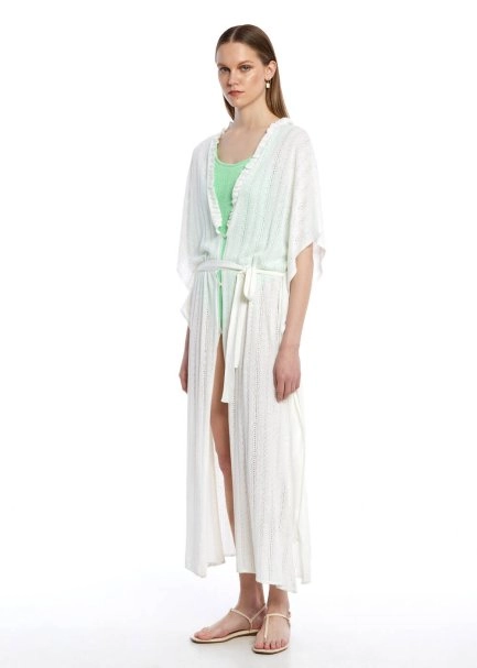 POINTELLA DETAIL PEARL KNIT CAFTAN - 2