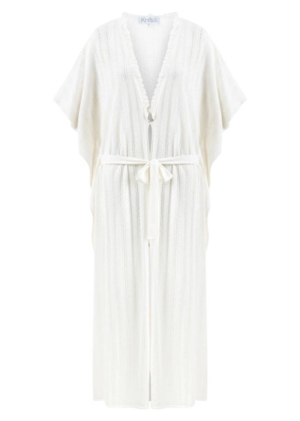 POINTELLA DETAIL PEARL KNIT CAFTAN - 6