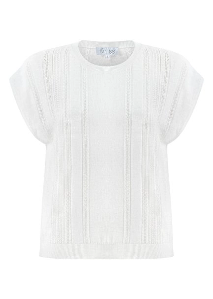 POINTELLA DETAIL PEARL KNIT TOP - 6