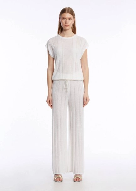 POINTELLA DETAIL PEARLY KNIT PANTS - 2