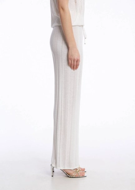 POINTELLA DETAIL PEARLY KNIT PANTS - 3