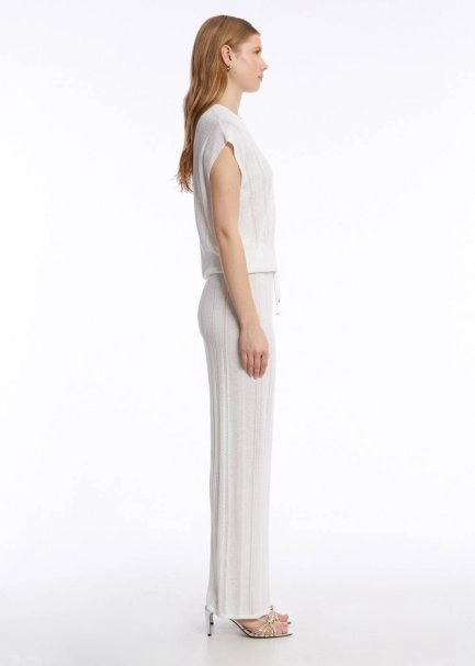 POINTELLA DETAIL PEARLY KNIT PANTS - 4