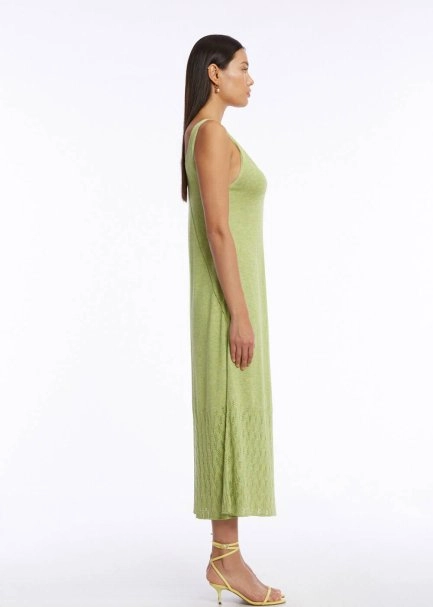 POINTELLA DETAIL PISTACHIO KNIT DRESS - 2