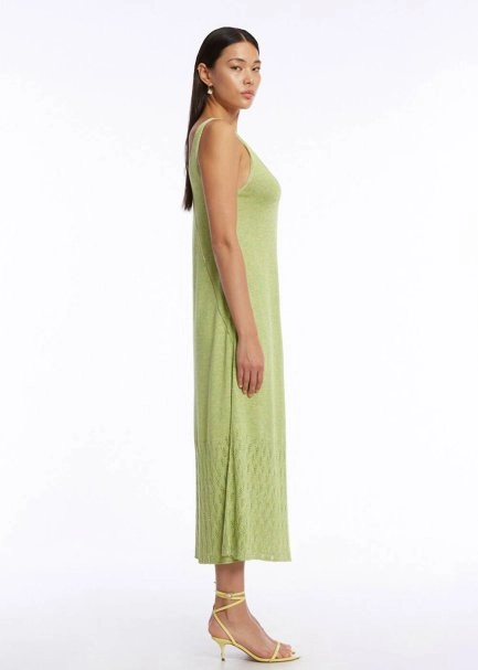 POINTELLA DETAIL PISTACHIO KNIT DRESS - 4