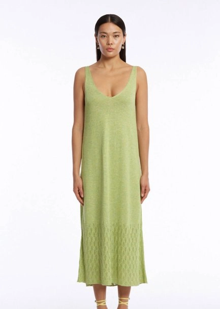 POINTELLA DETAIL PISTACHIO KNIT DRESS - 3