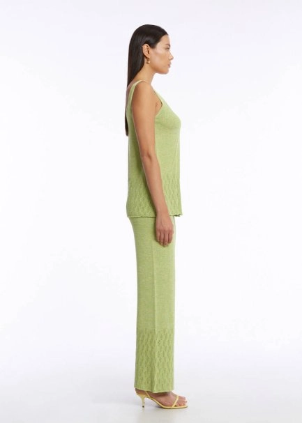 POINTELLA DETAIL PISTACHIO KNIT TOP - 4