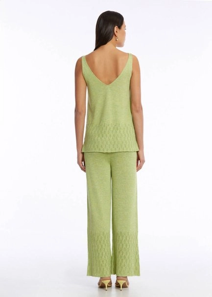 POINTELLA DETAIL PISTACHIO KNIT TOP - 5