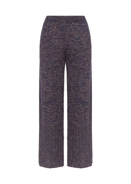 POINTELLA DETAIL PURPLE KNIT PANTS - 6
