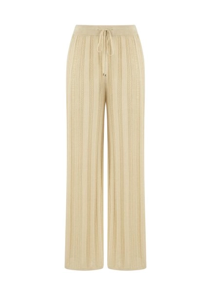 POINTELLA DETAIL SAND KNIT PANTS - 6