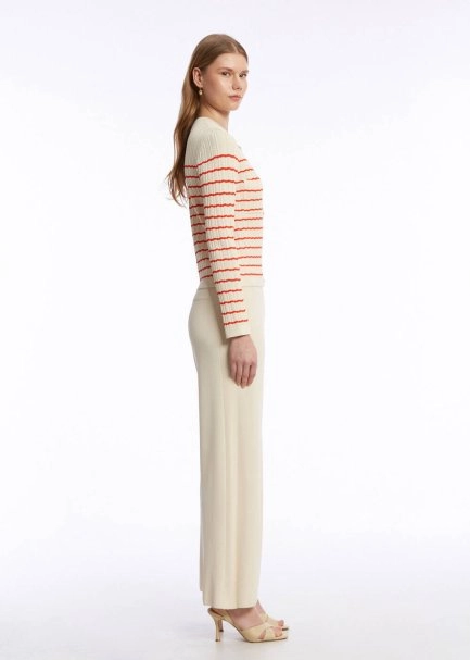 POINTELLA DETAIL SAND LOBSTER KNIT CARDIGAN - 4