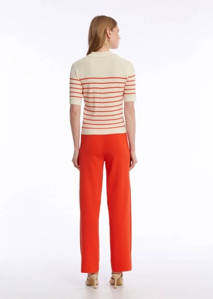 POINTELLA DETAIL SAND LOBSTER KNIT TOP - 4