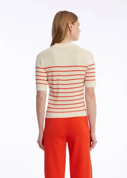 POINTELLA DETAIL SAND LOBSTER KNIT TOP - 5