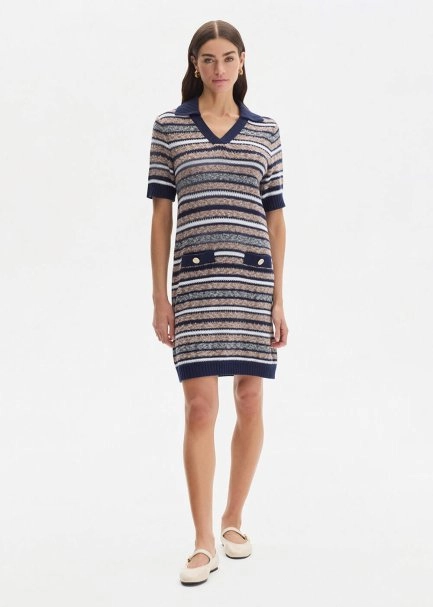 POLO NECK ORGANIC COTTON KNIT DRESS - 2