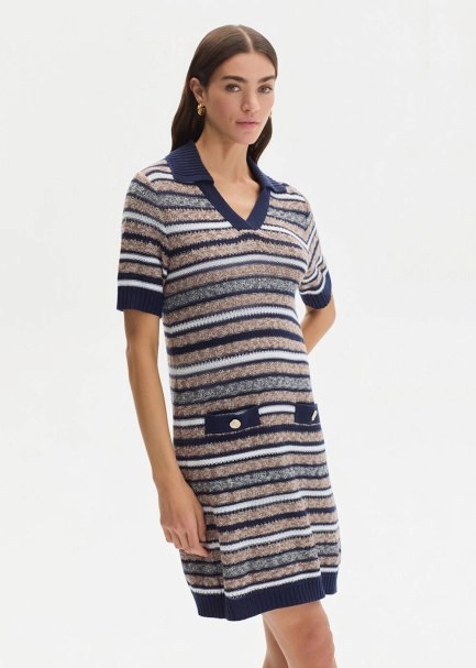 POLO NECK ORGANIC COTTON KNIT DRESS - 3