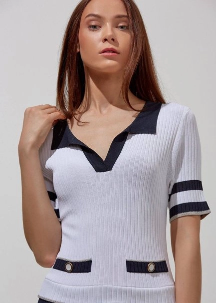 Polo Yaka Trıko Elbıse - 6