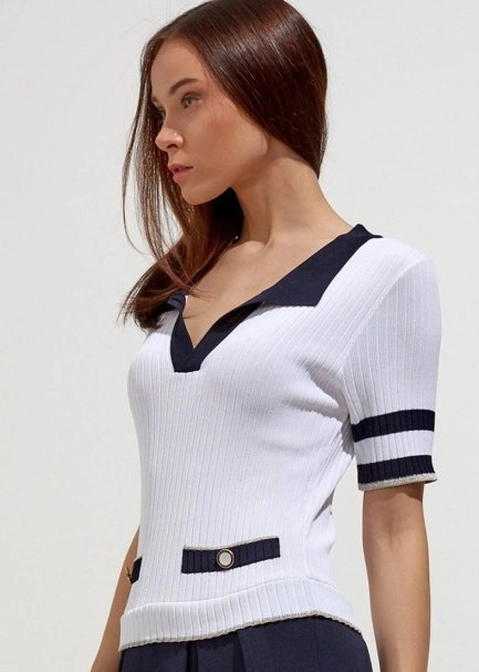 Polo Yaka Trıko Elbıse - 7