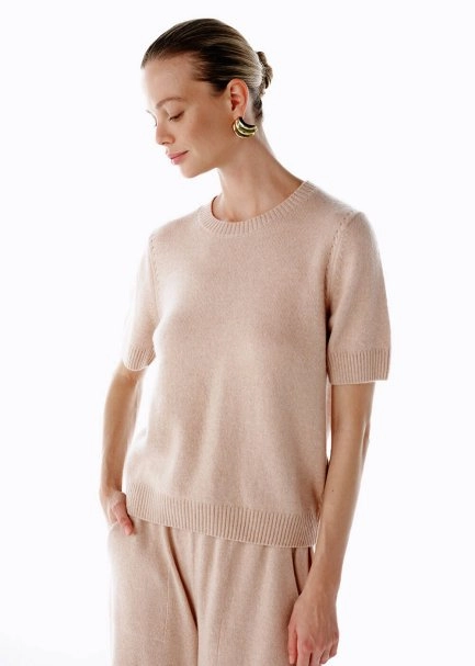 POWDER CASHMERE KNIT TOP - 4