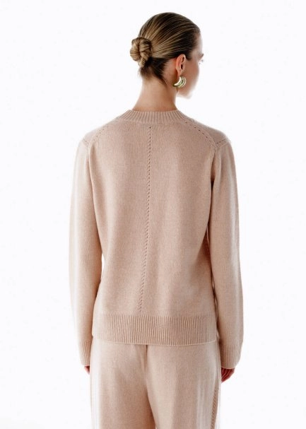 POWDER V NECK CASHMERE SWEATER - 5