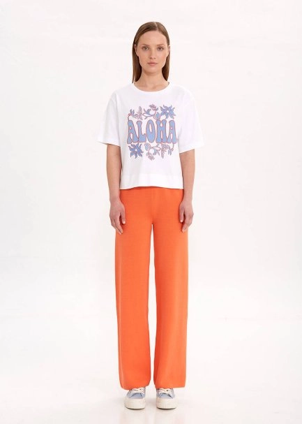 PURE COTTON CORNFLOWER ALOHA T-SHIRT - 2