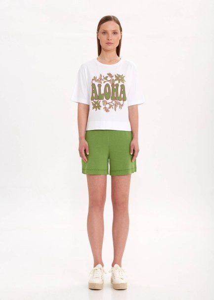 PURE COTTON NEPHRITE ALOHA T-SHIRT - 2