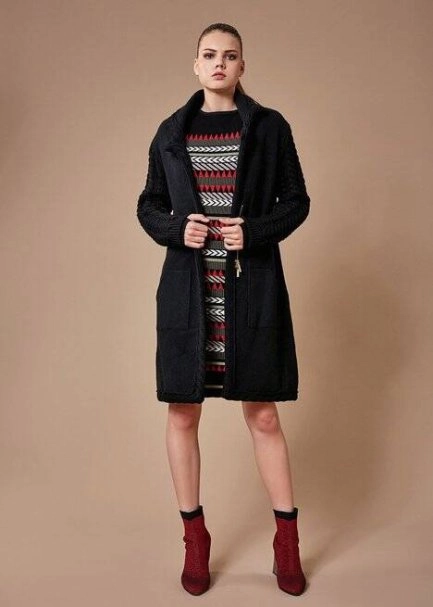 RED LUREX KNIT SOCK BOOTIES - 2