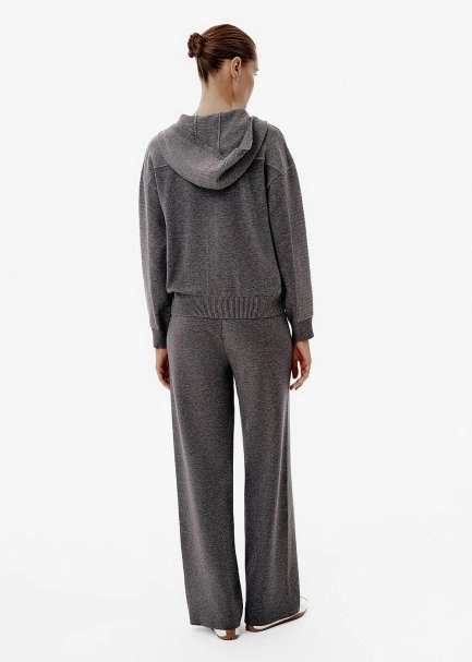 Relax Fit Gri Triko Lounge Pantolon - 4