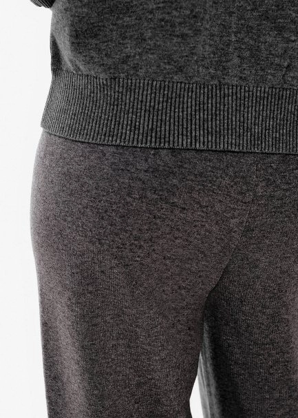 Relax Fit Gri Triko Lounge Pantolon - 3