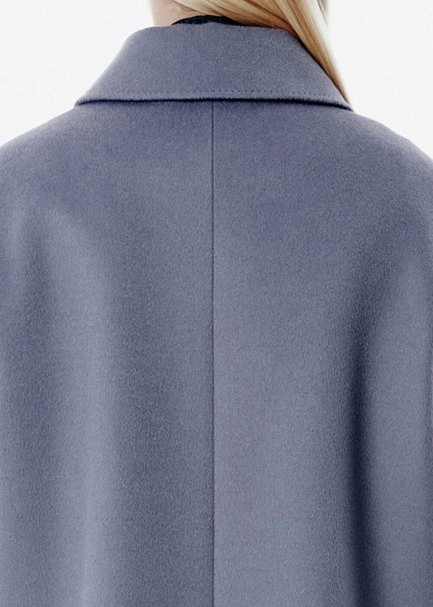 Relax Fit Pocket Detail Blue Coat - 5