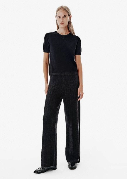 Relax Fit Siyah Triko Lounge Pantolon - 3