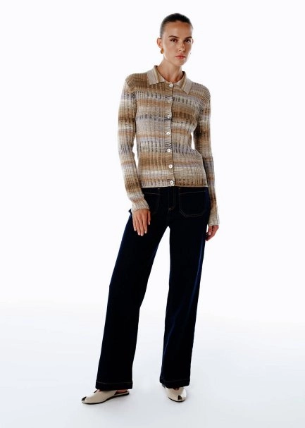 Renk Geçişli Organik Pamuk Triko - 3